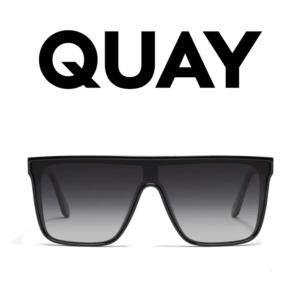 Quay Australia - Nightfall - Bestseller - Black Frame/ Smoke Lens - Medium